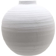 Tiber Large Matt White Ceramic Vase