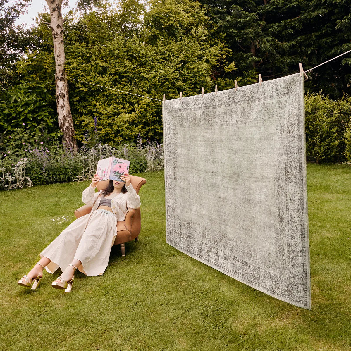 Eco-Washable Brocade Border