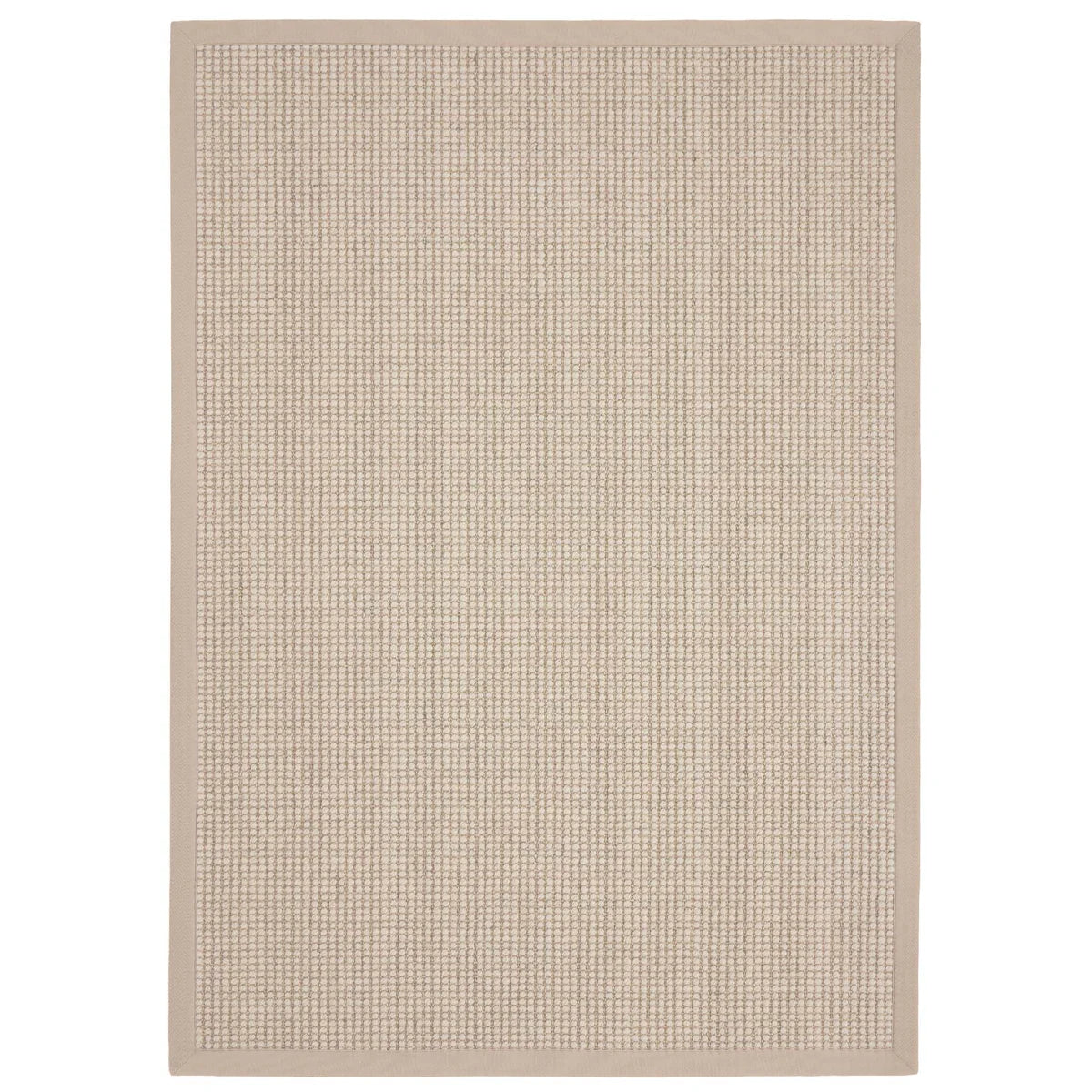 Sisal Boucle with Beige Border