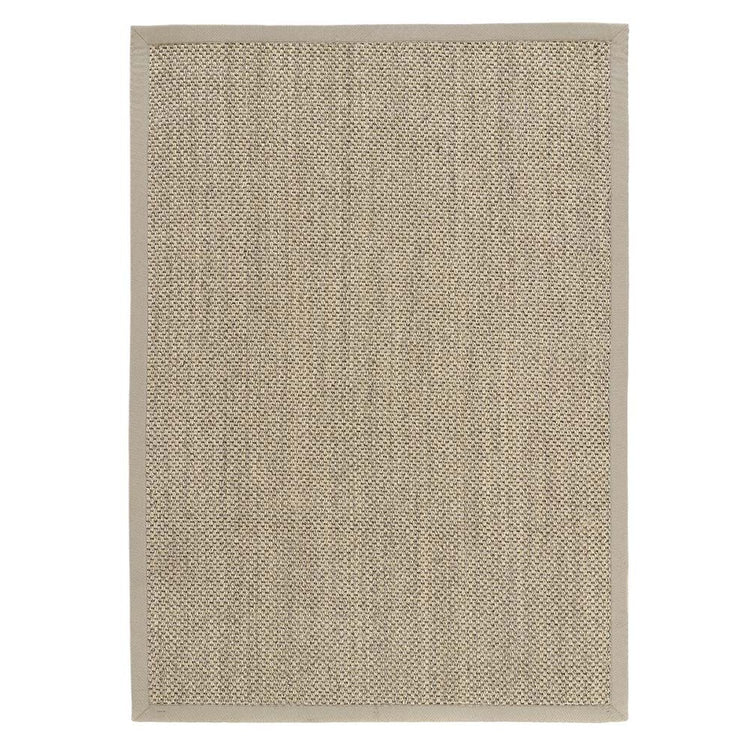 Sisal Weave Light Beige with Sand Border